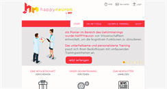 Desktop Screenshot of happyneuron.de