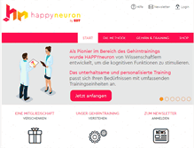 Tablet Screenshot of happyneuron.de